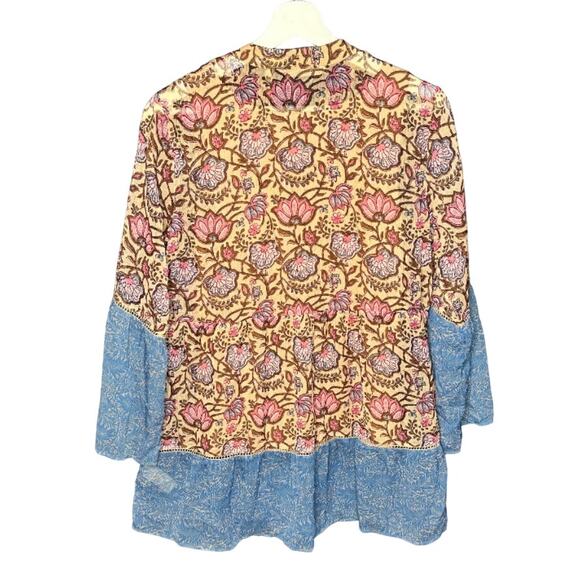 Soft Surroundings Women's Pergola Floral Boho Embroidered Sheer Tunic XS NWOT - Picture 3 of 9